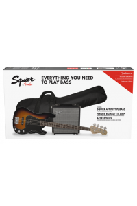 Squier Affinity Series Precision Bass PJ Pack - Brown Sunburst